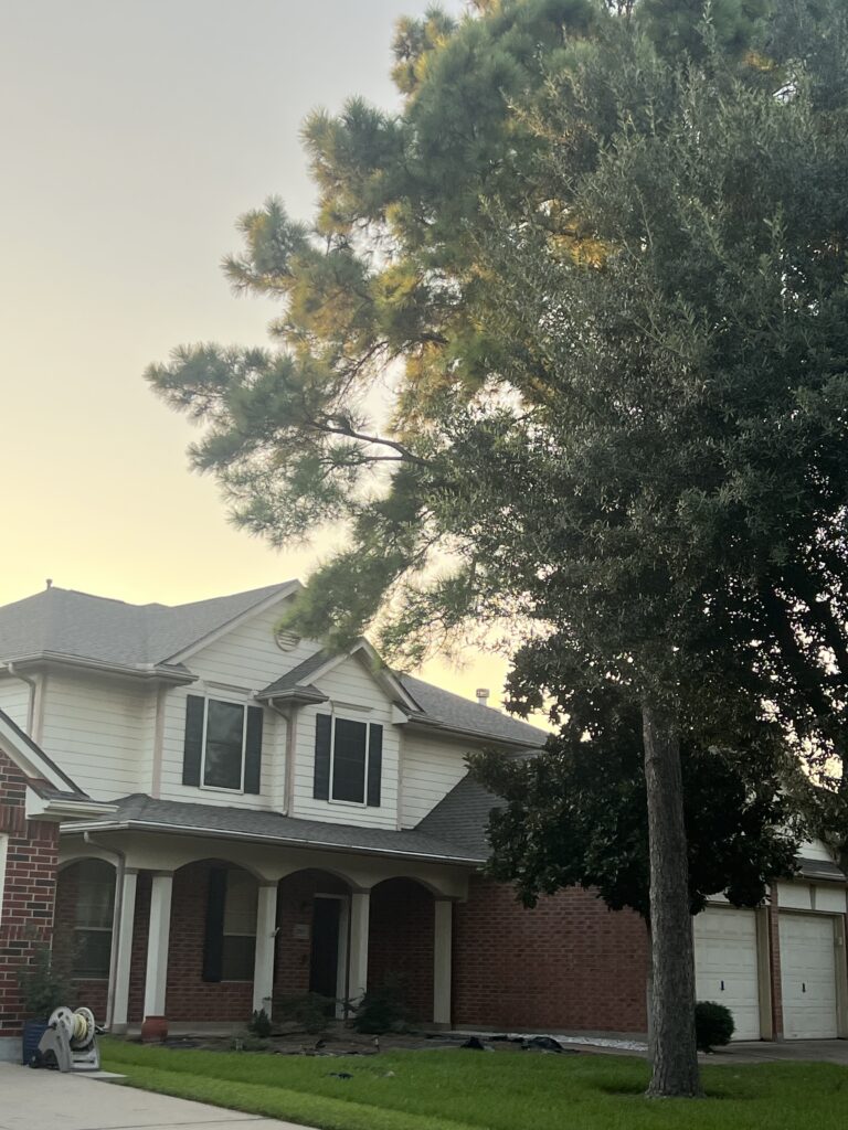 Finished architectural shingle roof replacement in Sugar Land, TX